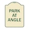 Signmission Designer Series Sign Park Angle, Tan & Green Heavy-Gauge Aluminum Sign, 24" x 18", TG-1824-23497 A-DES-TG-1824-23497 - alternate 1
